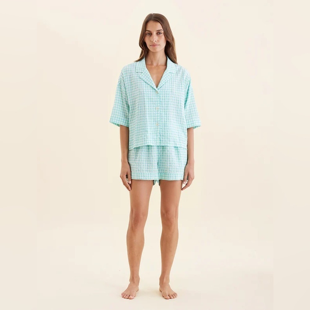 NWT Seersucker Gingham Boxer Short